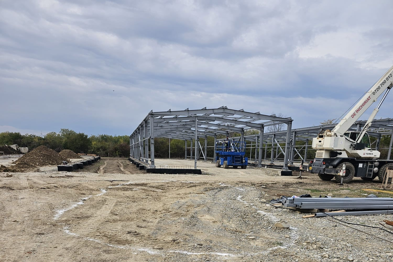 Structura metalică a noilor hale PAFF